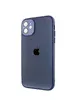 Чехол TPU+Glass Sapphire Midnight для Apple iPhone 12 (6.1") Синий / Deep navy