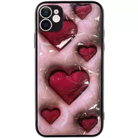 TPU+PC чехол Prisma Plushie для Apple iPhone 12 (6.1") Hearts