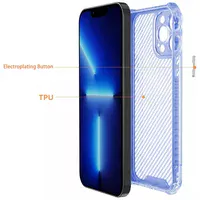 Чехол TPU Ease Carbon color series для Apple iPhone 12 Pro (6.1") Синий / Прозрачный