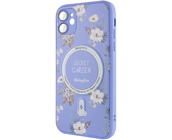 TPU+PC чехол Secret Garden with MagSafe для Apple iPhone 12 (6.1") Lilac