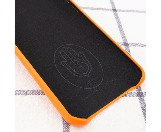 Шкіряний чохол AHIMSA PU Leather Case (A) для Apple iPhone 12 Pro / 12 (6.1 ") Помаранчевий