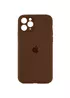 Чехол Silicone Case Full Camera Protective (AA) для Apple iPhone 12 Pro (6.1") Коричневый / Brown