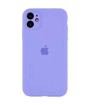 Чохол Silicone Case Full Camera Protective (AA) для Apple iPhone 12 (6.1 ") Бузковий / Dasheen