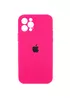 Чохол Silicone Case Full Camera Protective (AA) для Apple iPhone 12 Pro (6.1 ") Рожевий / Barbie pink