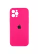 Чохол Silicone Case Full Camera Protective (AA) для Apple iPhone 12 Pro (6.1 ") Рожевий / Barbie pink