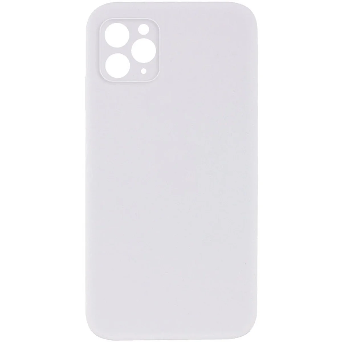 Чехол Silicone Case Lakshmi Square Full Camera для Apple iPhone 12 (6.1") Белый / White