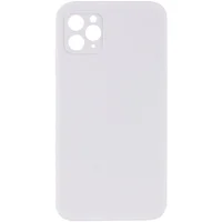 Чехол Silicone Case Lakshmi Square Full Camera для Apple iPhone 12 (6.1") Белый / White