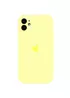 Чохол Silicone Case Full Camera Protective (AA) Apple iPhone 12 (6.1") Жовтий / Mellow Yellow