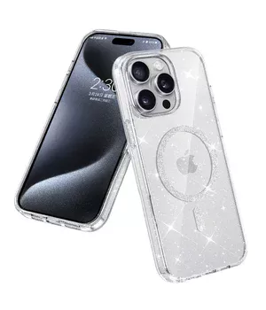 Чехол TPU Eclipse Sparkle (MagFit) для Apple iPhone 12 Pro / 12 (6.1") Clear