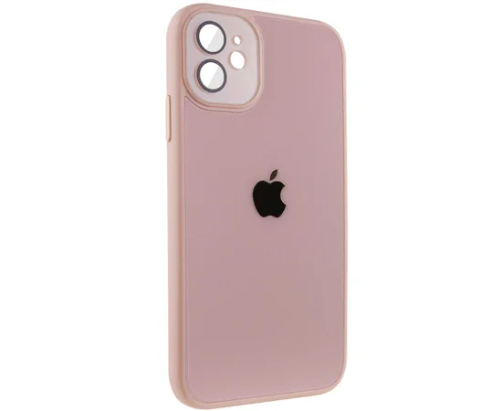 Чехол TPU+Glass Sapphire Midnight для Apple iPhone 12 (6.1") Розовый / Pink Sand