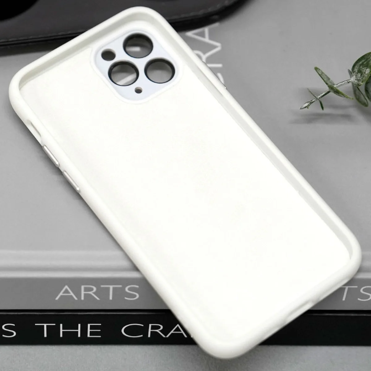 Чехол TPU+Glass Sapphire Midnight with MagSafe для Apple iPhone 12 Pro (6.1") Белый / White