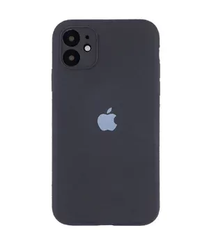 Чохол Silicone Case Full Camera Protective (AA) Apple iPhone 12 (6.1") Сірий / Dark Gray