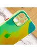 Чехол TPU+Glass Impasto abstract для Apple iPhone 12 Pro (6.1") Yellow green