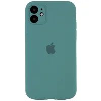 Чехол Silicone Case Full Camera Protective (AA) для Apple iPhone 12 (6.1") Зеленый / Pine green / PVH