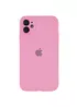 Чехол Silicone Case Full Camera Protective (AA) для Apple iPhone 12 (6.1") Розовый / Light pink
