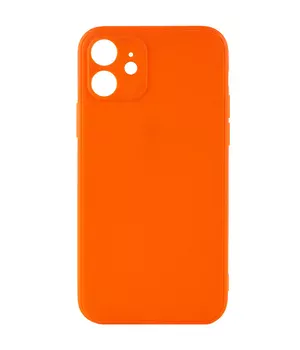 Силіконовий чохол Candy Full Camera для Apple iPhone 12 (6.1 ") Помаранчевий / Orange