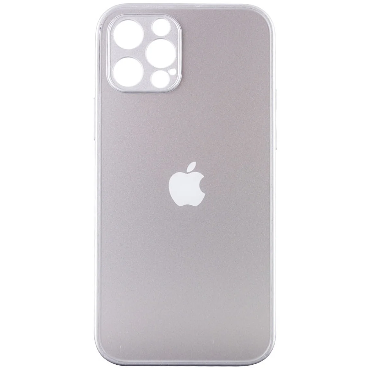 TPU + Glass чохол Matte Candy Full camera для Apple iPhone 12 Pro (6.1 ") Білий