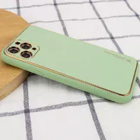 Шкіряний чохол Xshield для Apple iPhone 12 Pro (6.1 ") Зелений / Pistachio