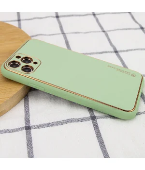 Шкіряний чохол Xshield для Apple iPhone 12 Pro (6.1 ") Зелений / Pistachio