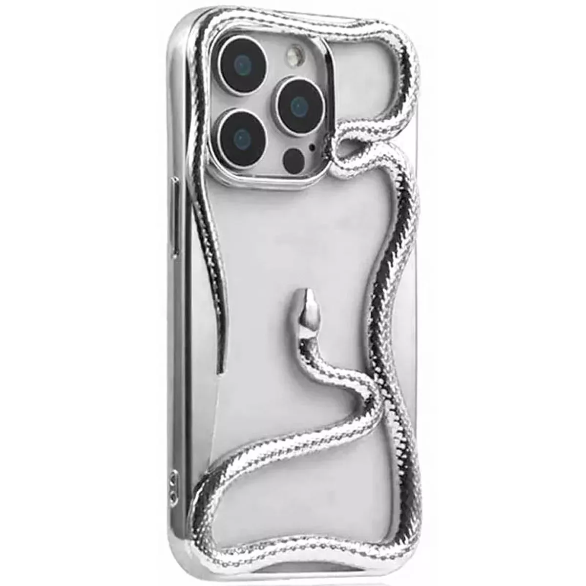TPU чехол Snake для Apple iPhone 12 Pro / 12 (6.1") Silver