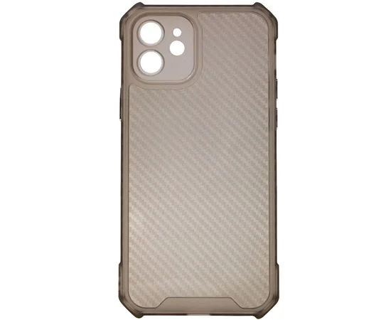 Чехол TPU Ease Carbon color series для Apple iPhone 12 (6.1") Черный / Прозрачный