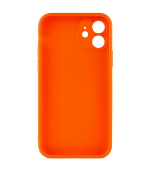 Силіконовий чохол Candy Full Camera для Apple iPhone 12 (6.1 ") Помаранчевий / Orange