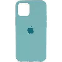 Чохол Silicone Case Full Protective (AA) для Apple iPhone 12 Pro / 12 (6.1 ") Бірюзовий / Marine Green
