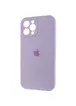 Чохол Silicone Case Full Camera Protective (AA) для Apple iPhone 12 Pro (6.1") Бузковий / Lilac