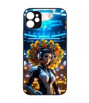 TPU+PC чехол Prisma Ladies Full Camera для Apple iPhone 12 (6.1") Cyberpunk