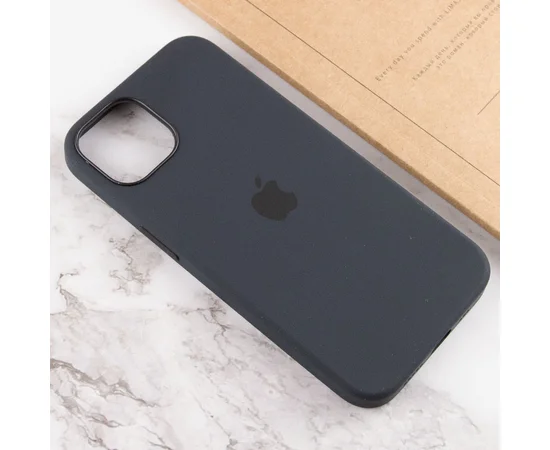 Чехол Silicone case (AAA) full with Magsafe and Animation для Apple iPhone 13 mini (5.4") Черный / Midnight