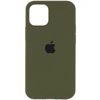 Чехол Silicone Case Full Protective (AA) для Apple iPhone 13 mini (5.4") Зеленый / Dark Olive