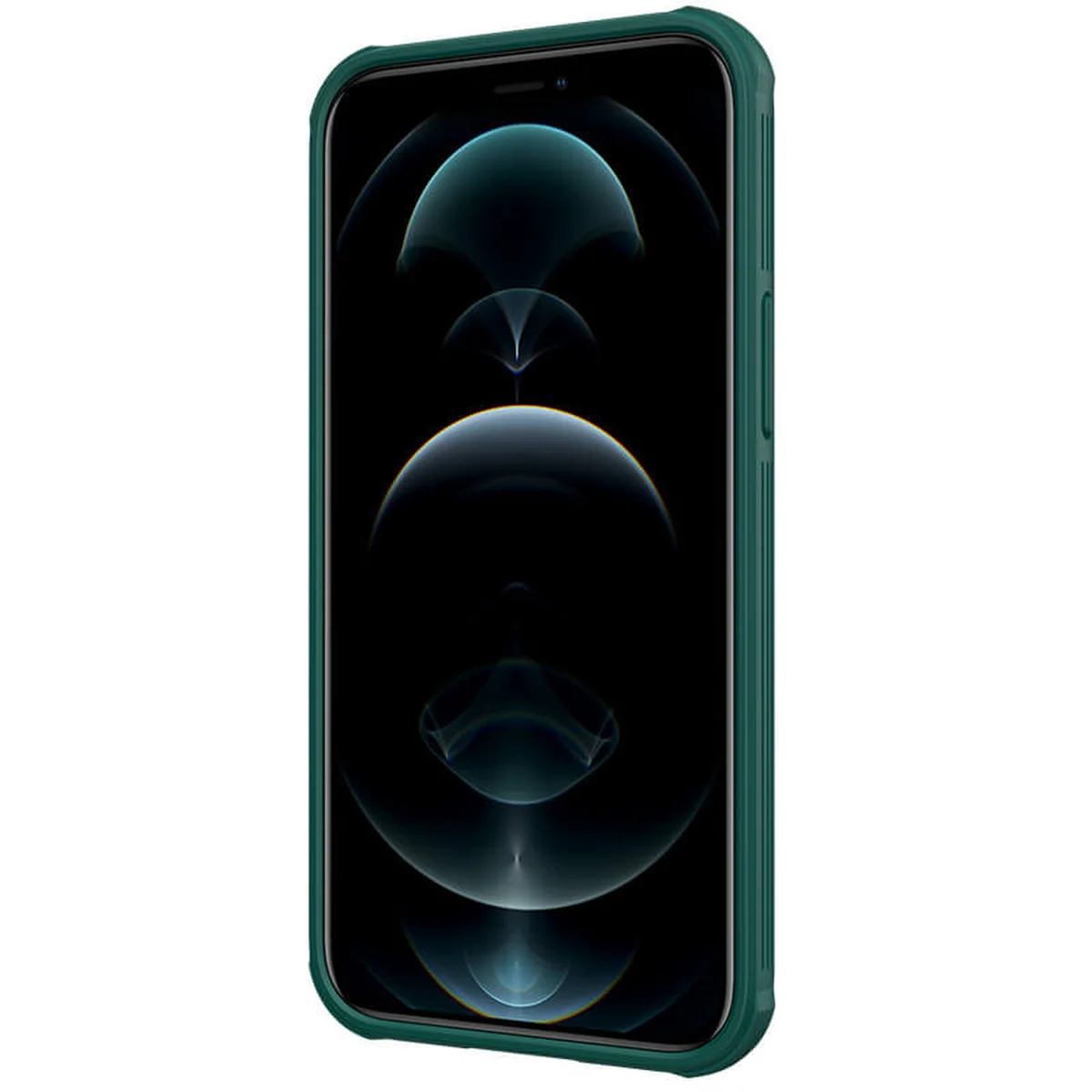 Карбоновая накладка Nillkin Camshield (шторка на камеру) для Apple iPhone 13 mini (5.4") Зеленый / Dark Green