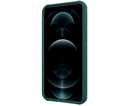 Карбоновая накладка Nillkin Camshield (шторка на камеру) для Apple iPhone 13 mini (5.4") Зеленый / Dark Green