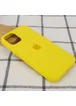 Чехол Silicone Case Full Protective (AA) для Apple iPhone 13 mini (5.4") Желтый / Neon Yellow