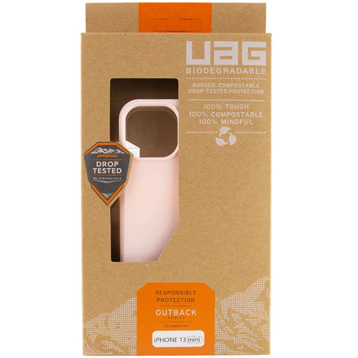 Чехол UAG OUTBACK BIO для Apple iPhone 13 mini (5.4") Розовый