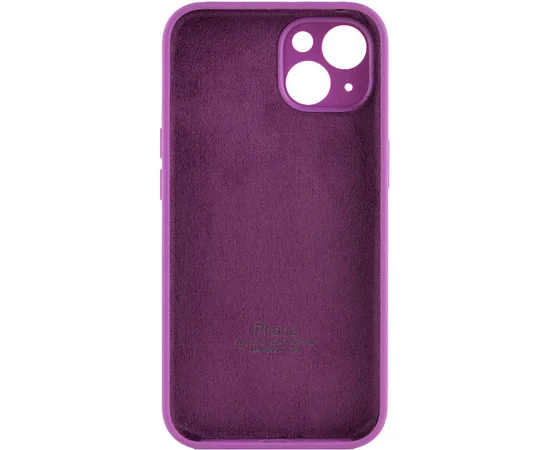 Чехол Silicone Case Full Camera Protective (AA) для Apple iPhone 13 mini (5.4") Фиолетовый / Grape