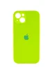 Чехол Silicone Case Full Camera Protective (AA) для Apple iPhone 13 mini (5.4") Салатовый / Neon green