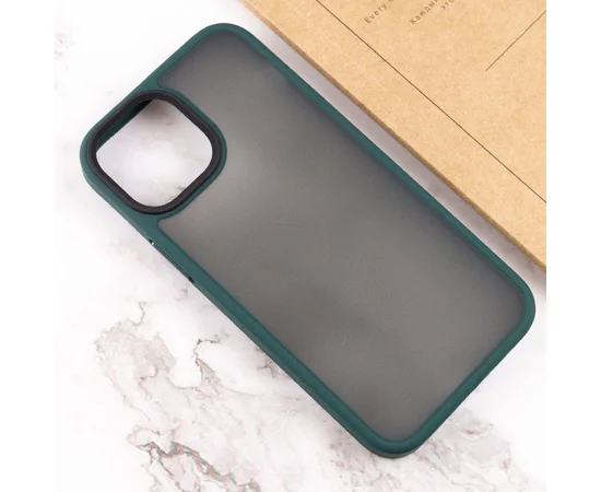 TPU+PC чехол Metal Buttons для Apple iPhone 13 mini (5.4") Зеленый