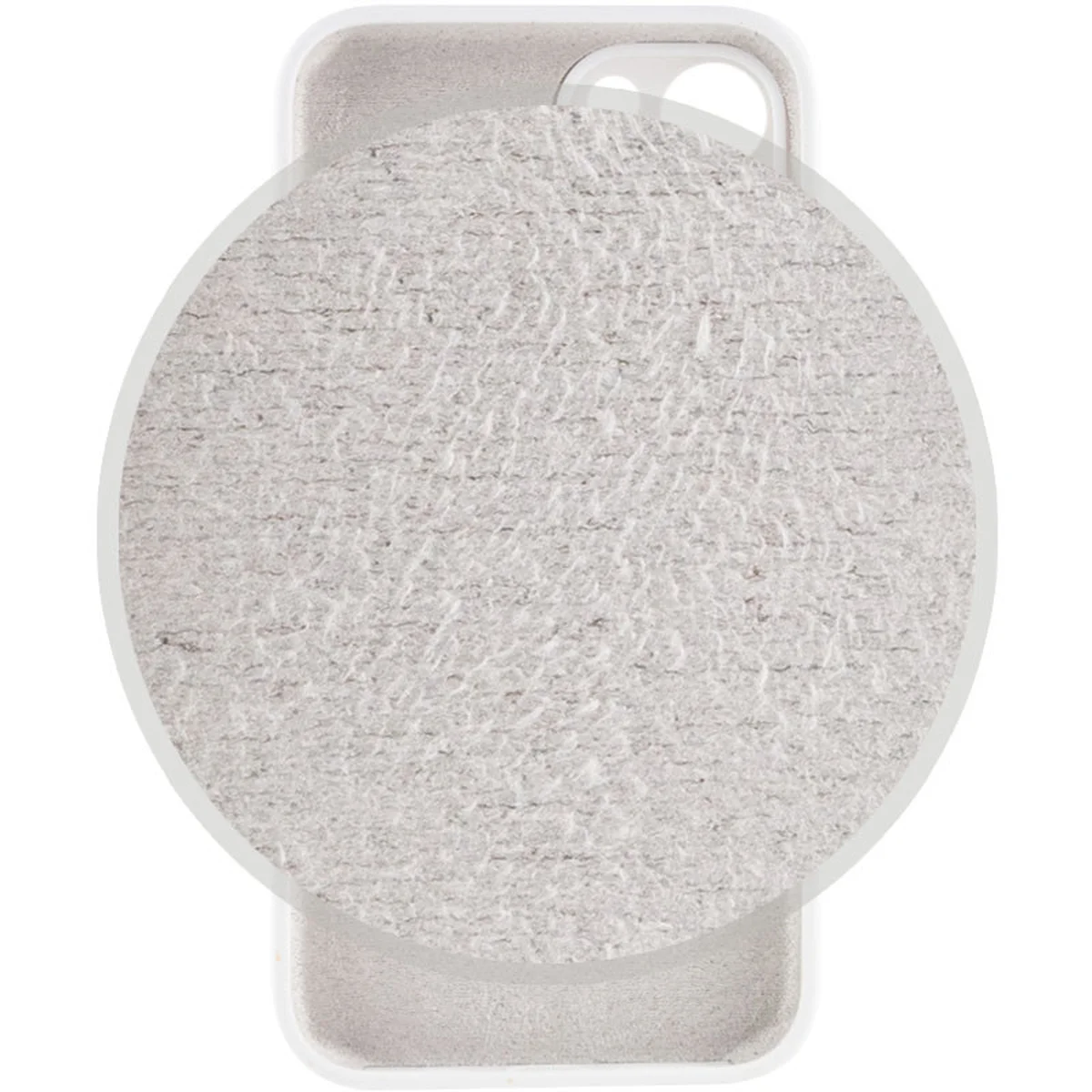 Чехол Silicone Case Full Camera Protective (AA) для Apple iPhone 13 mini (5.4") Белый / White