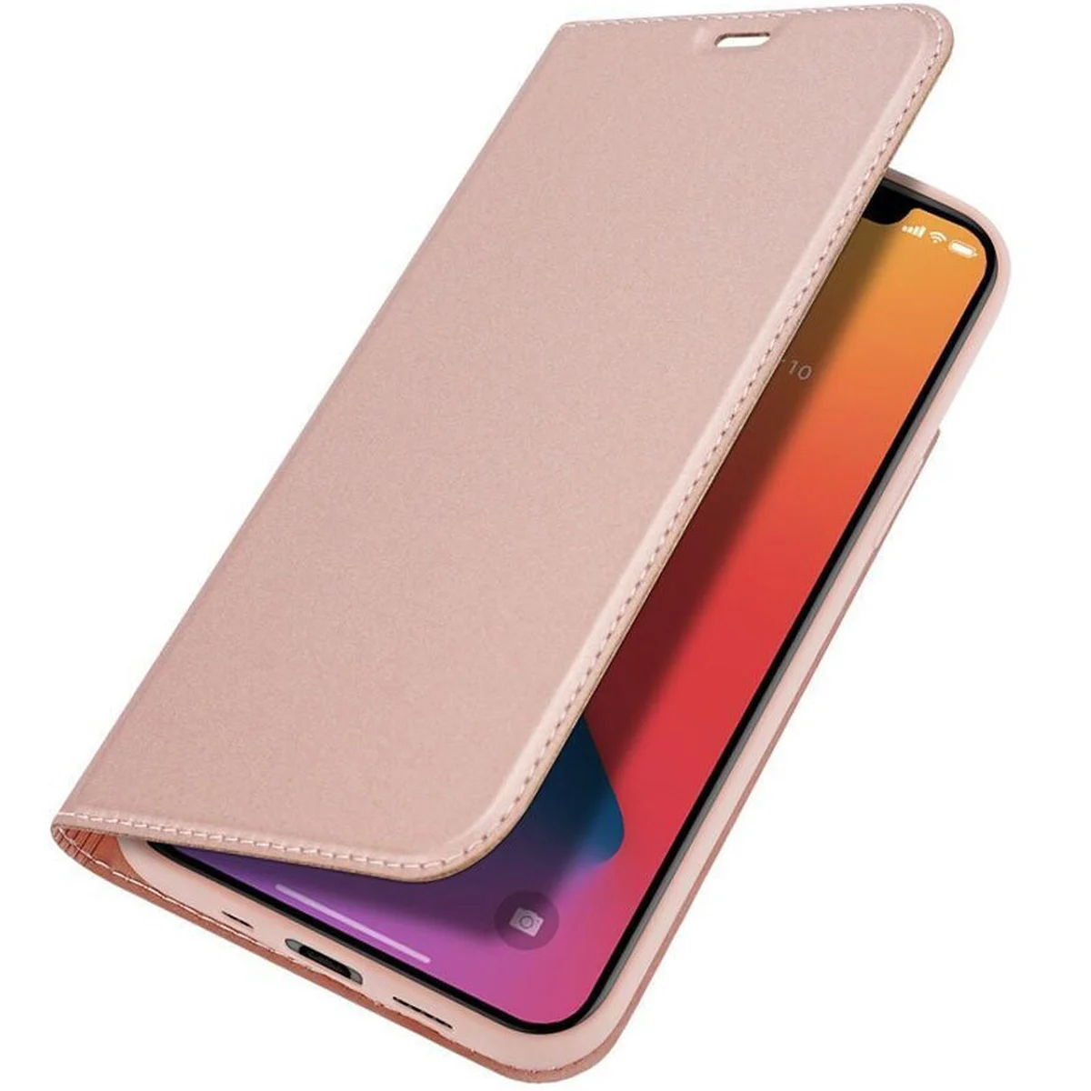 Чохол-книжка Dux Ducis з кишенею для візиток для Apple iPhone 13 mini (5.4") Rose Gold