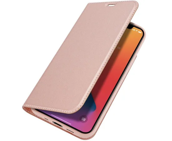 Чехол-книжка Dux Ducis с карманом для визиток для Apple iPhone 13 mini (5.4") Rose Gold