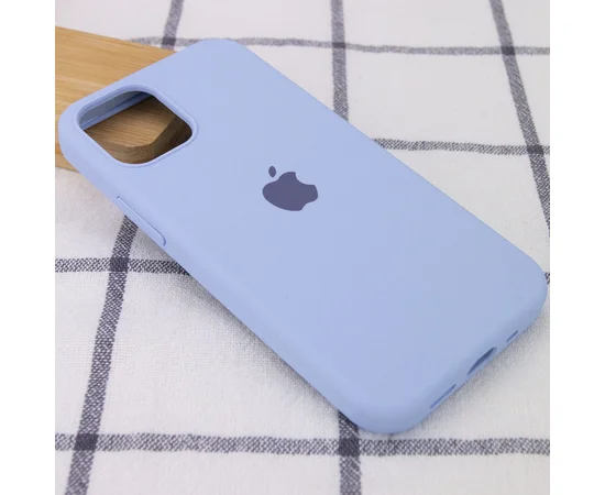 Чехол Silicone Case Full Protective (AA) для Apple iPhone 13 mini (5.4") Голубой / Lilac Blue