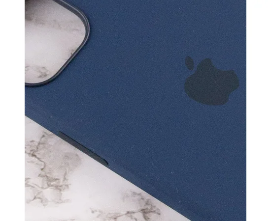 Чехол Silicone case (AAA) full with Magsafe and Animation для Apple iPhone 13 mini (5.4") Синий / Abyss Blue