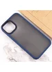 TPU+PC чехол Metal Buttons для Apple iPhone 13 mini (5.4") Синий