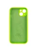 Чехол Silicone Case Full Camera Protective (AA) для Apple iPhone 13 mini (5.4") Салатовый / Neon green