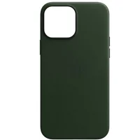 Шкіряний чохол Leather Case (AAA) для Apple iPhone 13 mini (5.4") Зелений / Sequoia Green