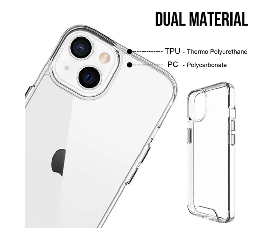 Чохол TPU Space Case transparent для Apple iPhone 13 mini (5.4") Прозорий