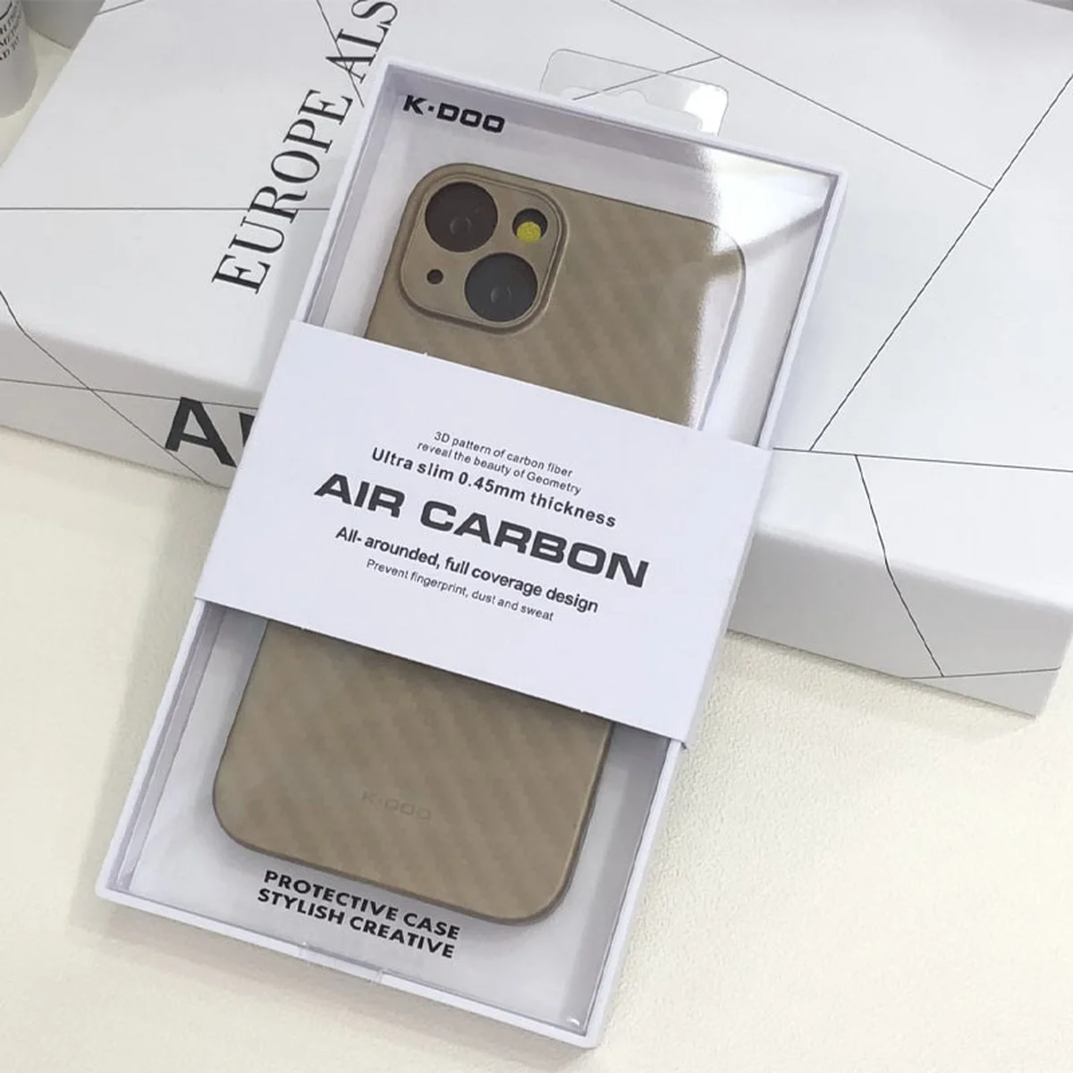 Чохол K-DOO Air Carbon Series для Apple iPhone 13 mini (5.4") Sunset Gold