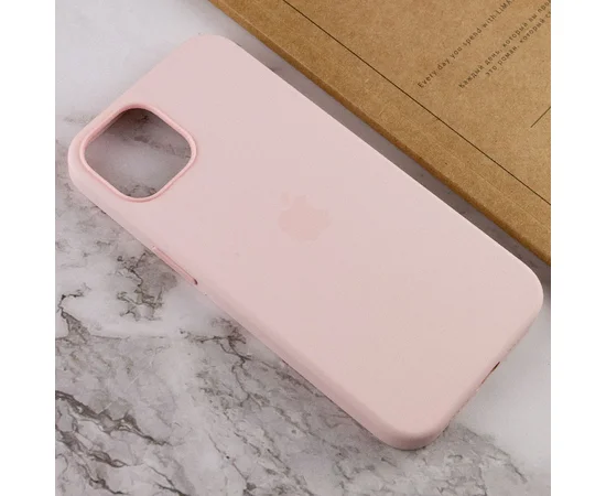 Чехол Silicone case (AAA) full with Magsafe and Animation для Apple iPhone 13 mini (5.4") Розовый / Chalk Pink