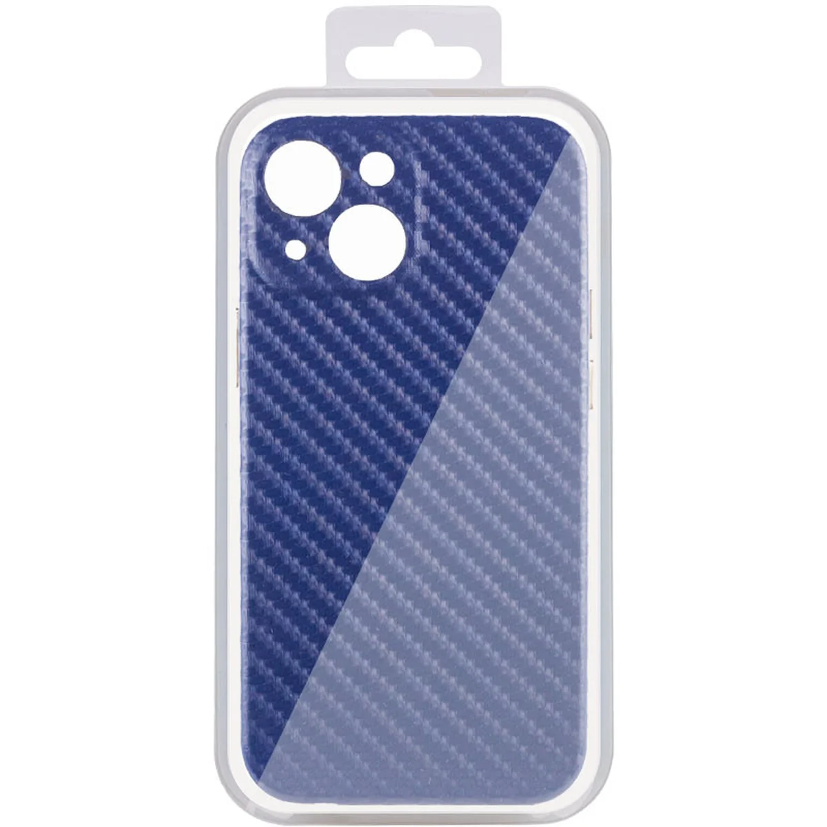 Шкіряний чохол Leather Case Carbon series для Apple iPhone 13 mini (5.4") Синій